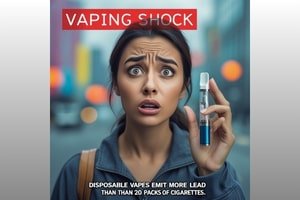 Vaping Shock: Disposable Vapes Emit More Lead Than 20 Packs of Cigarettes 14 Vaping Shock Disposable Vapes Emit More Lead Than 20 Packs of Cigarettes